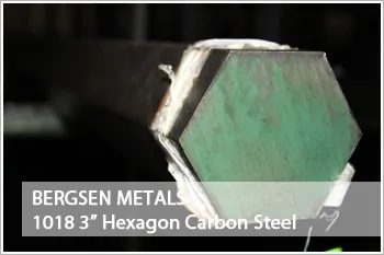1018 Three Inch Hexagon Carbon Steel