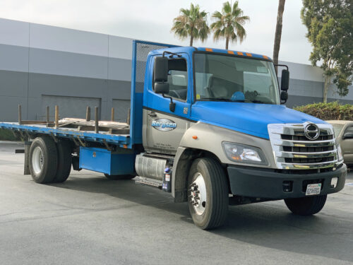 bergsen metals distributor flatbed delivery truck 