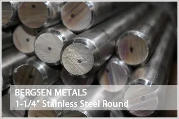 One And One Quarter Inch Stainless Steel Round